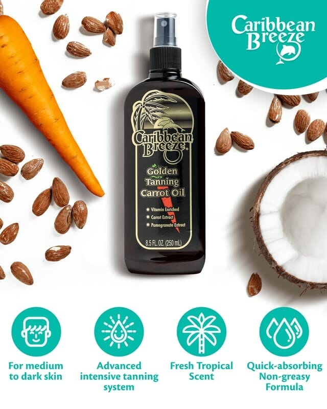 كاريبين بريز زيت تسمير البشرة بالجزر 250 مل Caribbean Breeze Ultimate Carrot Tanning Oil