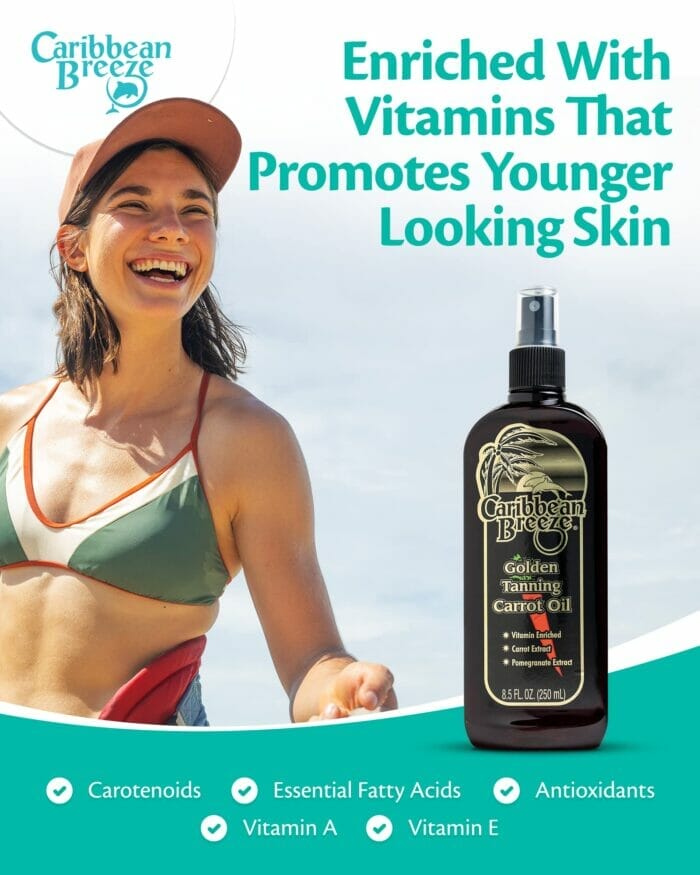 كاريبين بريز زيت تسمير البشرة بالجزر 250 مل Caribbean Breeze Ultimate Carrot Tanning Oil