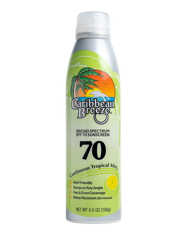 كاريبين بريز سبراي واقي شمس معامل حماية 70 156 مل Caribbean Breeze-SPF70 Sunscreen Spray